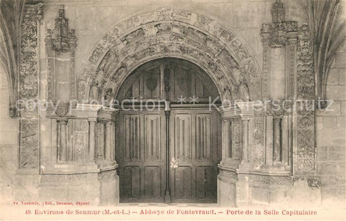 Fontevraud-l Abbaye Porte de la Salle Capitulaire