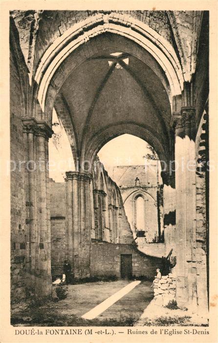 Doue-la-Fontaine Ruines de l’Eglise St Denis