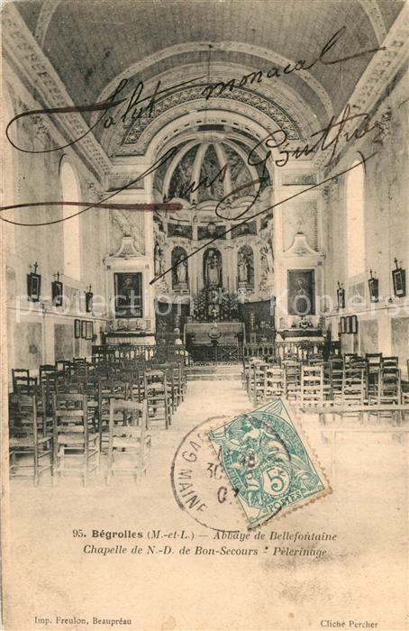 Begrolles-en-Mauges Abbaye de Bellefontaine Chapelle de ND