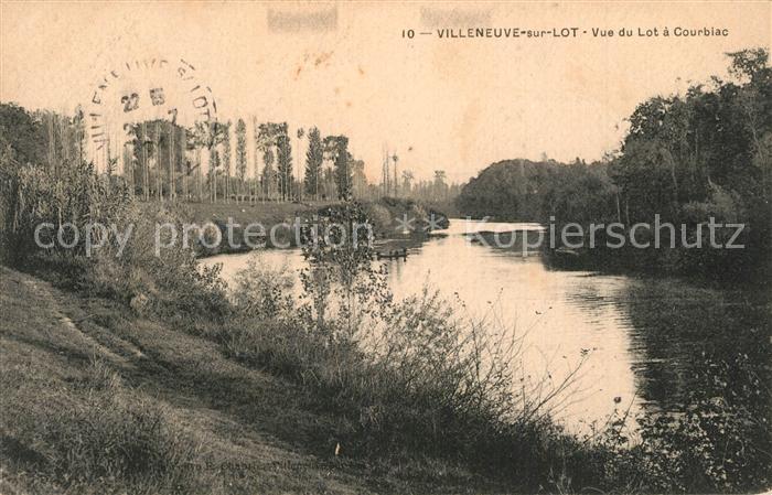 Villeneuve-sur-Lot Vue du Lot a Courbiac