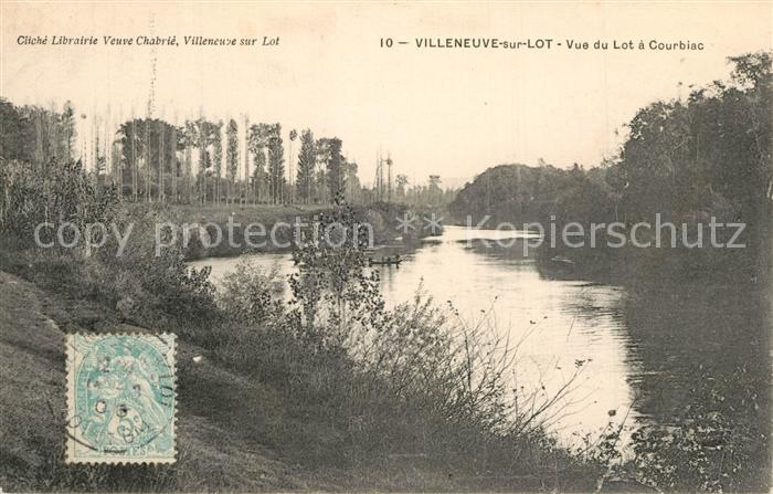 Villeneuve-sur-Lot Vue du Lot a Courbiac