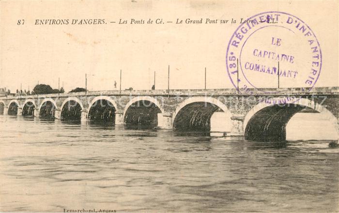 Angers Les Ponts de Ce Le Grand Pont sur la Loire