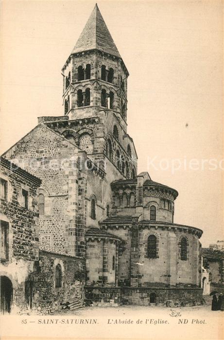 Saint-Saturnin Puy-de-Dome l’Abside de l'Eglise