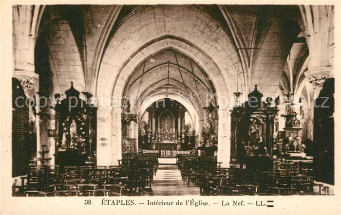 Etaples Interieur de l’Eglise La Nef