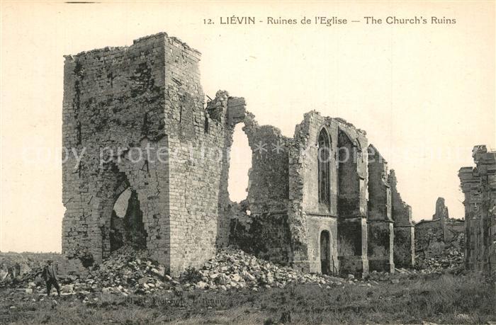 Lievin Ruines de l'Eglise