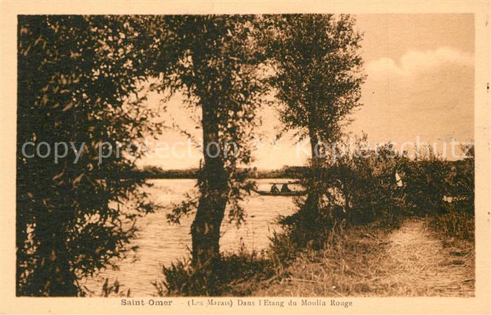 Saint-Omer Pas-de-Calais Dans l’Etang du Moulin Rouge