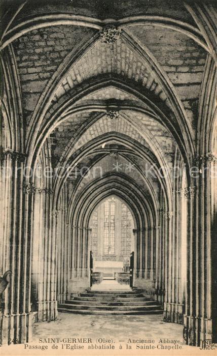 Saint-Germer-de-Fly Ancienne Abbaye Passage de l’Eglise abbatiale a la Sainte Ch