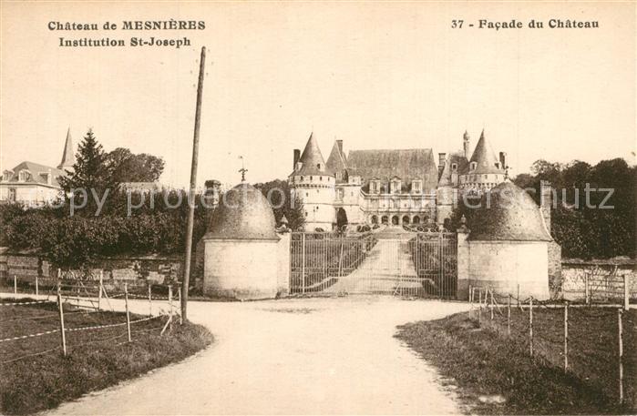 Mesnieres-en-Bray Chateau Institution St Joseph Facade
