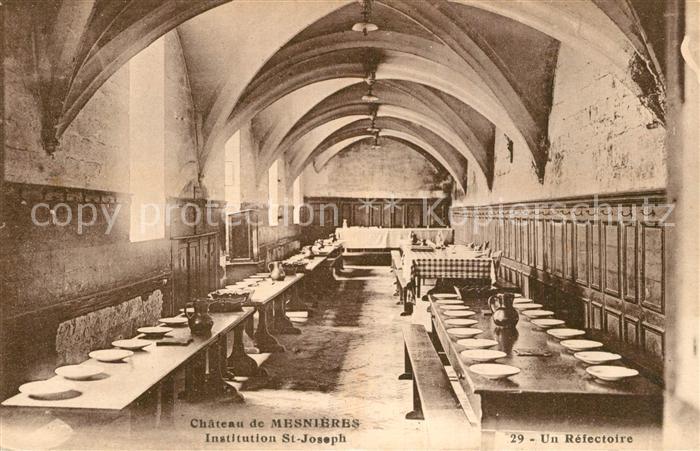 Mesnieres-en-Bray Chateau Institution St Joseph Un Refectoire