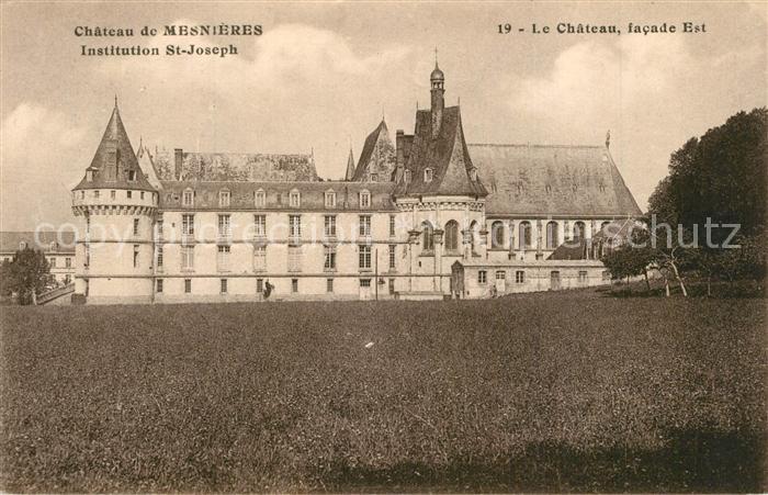 Mesnieres-en-Bray Chateau Institution St Joseph Facade Est