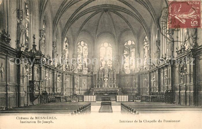 Mesnieres-en-Bray Chateau Institution St Joseph Interieur