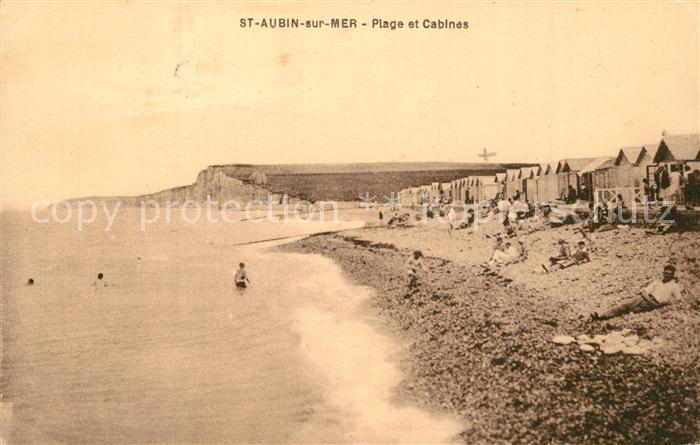 Saint-Aubin-sur-Mer Seine-Maritime Plage et Cabines