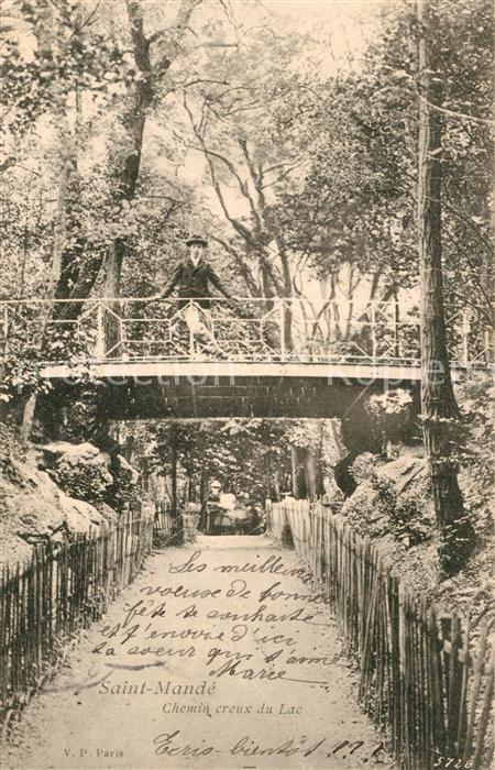 Saint-Mande Val-de-Marne Chemin creux du Lac