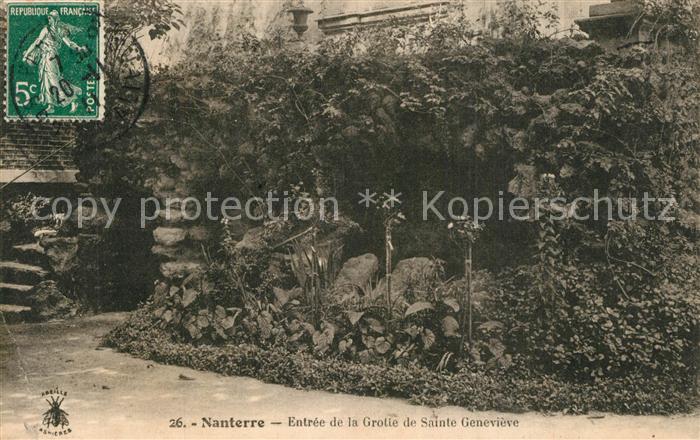 Nanterre Entree de la Grotte de Sainte Genevieve