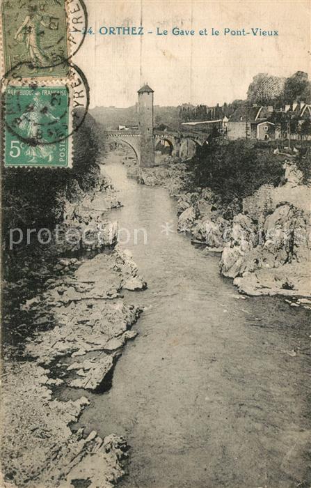 Orthez Le Gave et le Pont Vieux
