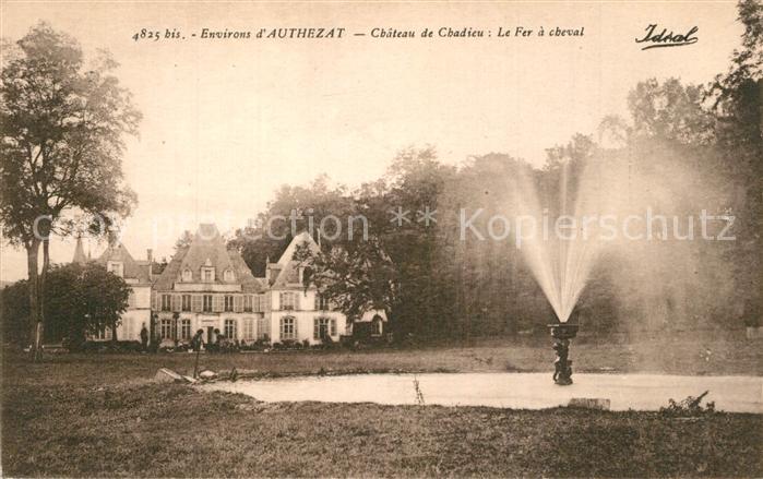 Authezat Chateau de Chadieu Le Fer a cheval