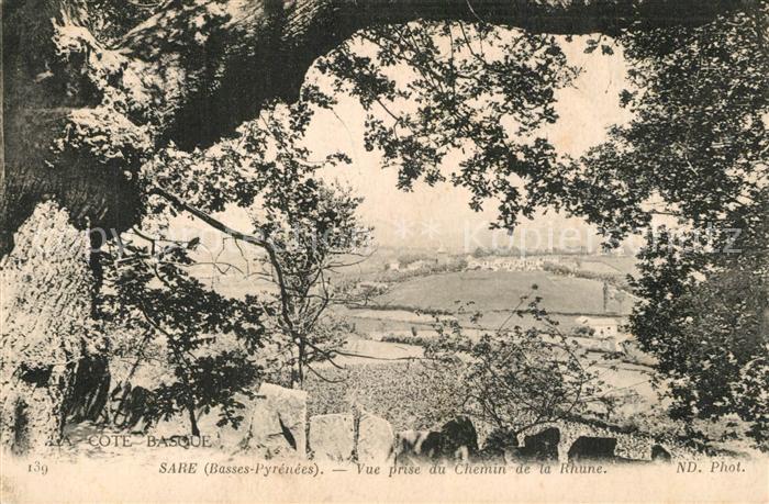 Sare Vue prise du Chemin de la Rhune