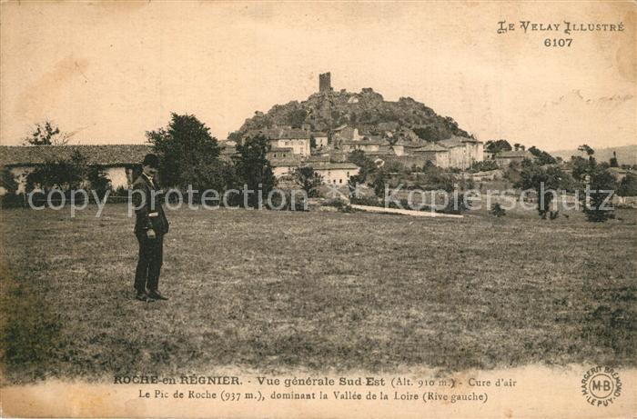 Roche-en-Regnier Vue Generale Cure d air Pic de Roche Vallee de la Loire