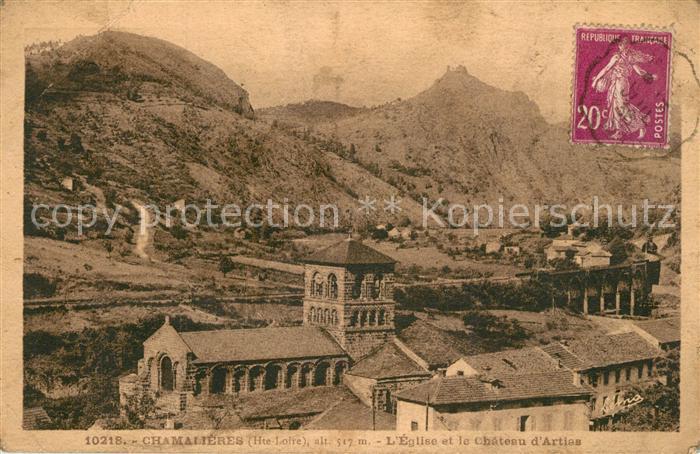 Chamalieres-sur-Loire Eglise et Chateau d_Artias Alpes