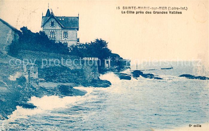 Sainte-Marie-sur-Mer La côte près des Grandes Vallees