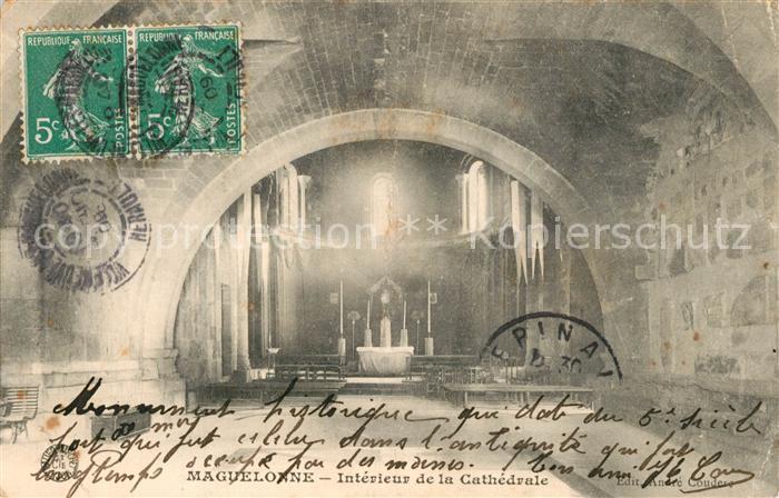 Maguelone Intérieur de la Cathedrale