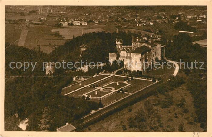 Le Chambon-Feugerolles Chateau vue aérienne