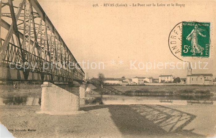 Rivas Loire Pont sur la Loire et le Bourg