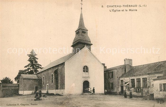 Chateau-Thebaud Eglise et la Mairie