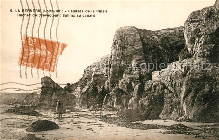 La Bernerie-en-Retz Falaises de la Rinals Rocher de Crévecoeur