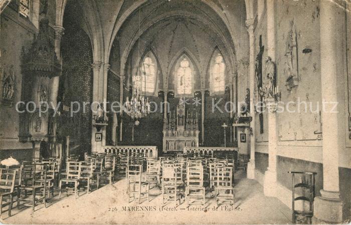 Marennes Rhone Intérieur de l'Eglise