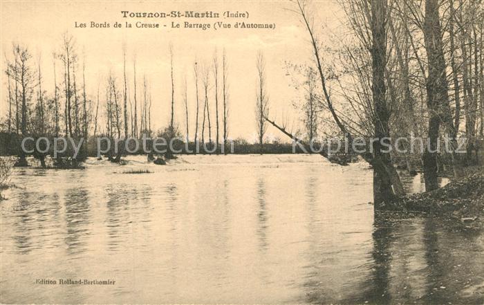 Tournon-Saint-Martin Les Bords de la Creuse Barrage