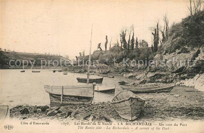 La Richardais Bords de la Rance un coin du port