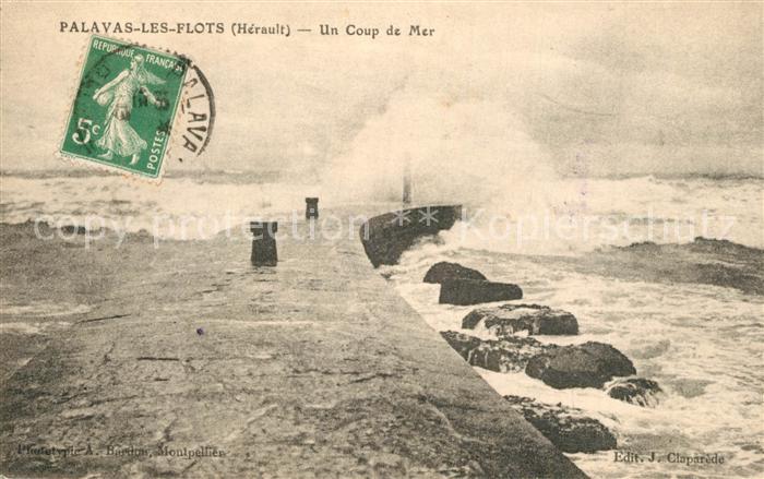Palavas-les-Flots Herault Un coup de mer