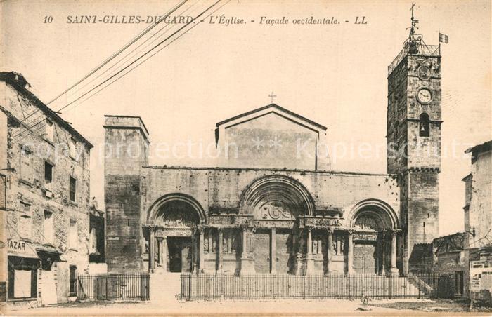 Saint-Gilles Gard Eglise Facade occidentale