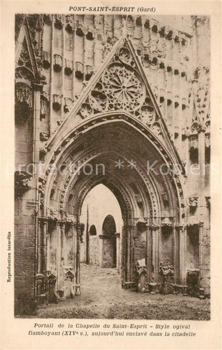 Pont-Saint-Esprit Portail de la Chapelle du Saint Esprit