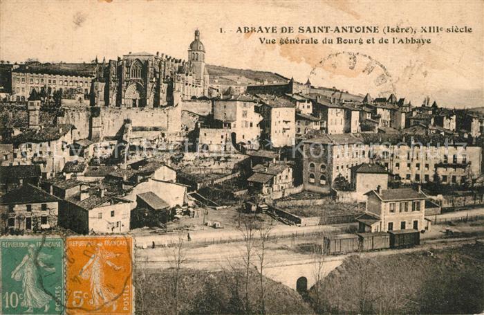 Saint-Antoine-l Abbaye Vue Generale du Bourg et de l'Abbaye
