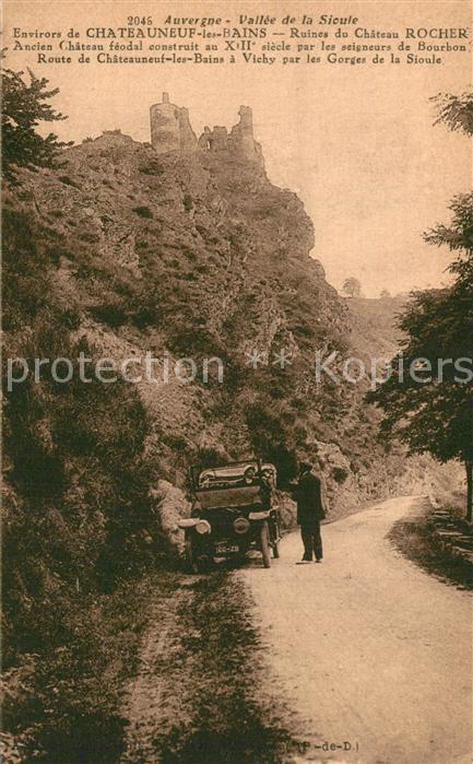 Chateauneuf-les-Bains Ruines du Chateau Rocher