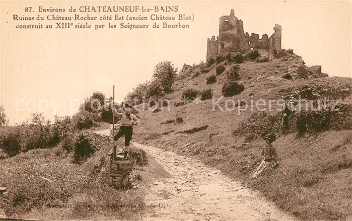 Chateauneuf-les-Bains Ruines du Chateau Rocher