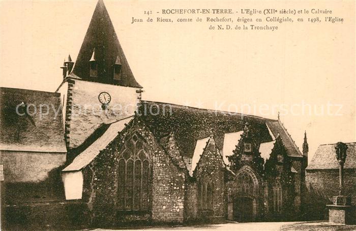 Rochefort-en-Terre Eglise et le Calvaire