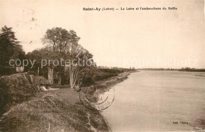 Saint-Ay La Loire et l'embouchure du Rollin