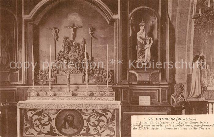 Larmor-Plage Autel du Calcaire de l'Eglise Notre Dame