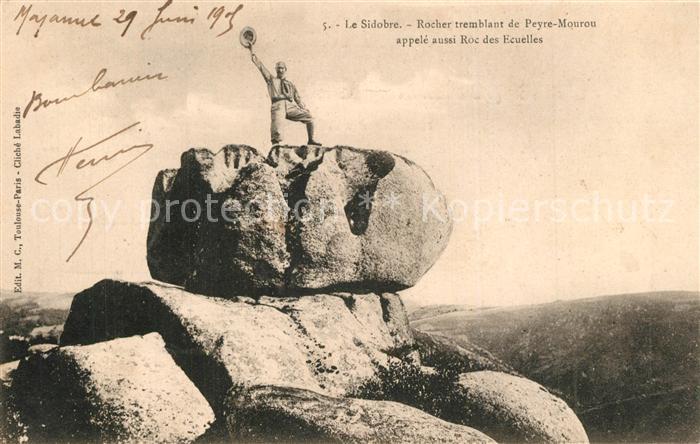 Le Sidobre Rocher tremblant de Peyre Mourou Roc des Ecuelles