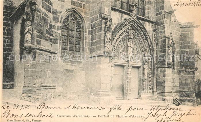 Epernay 51 Portail de l'Eglise d Avenay