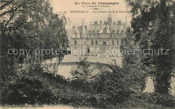 Boursault Chateau vu de la Cascade