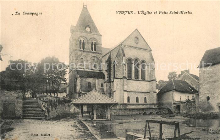 Vertus Eglise et Puits Saint Martin