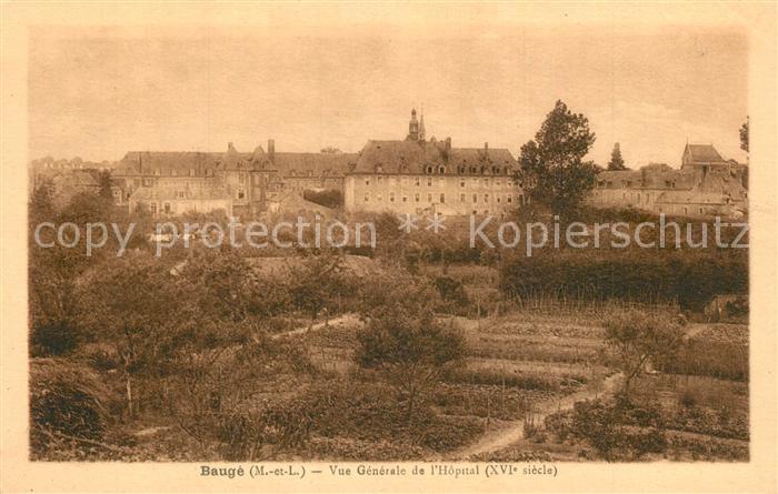 Bauge Vue Generale de l Hôpital XVIe siècle