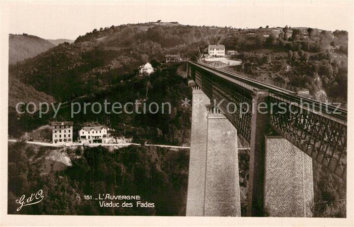 Sauret-Besserve Viaduc des Fades Chemin de fer