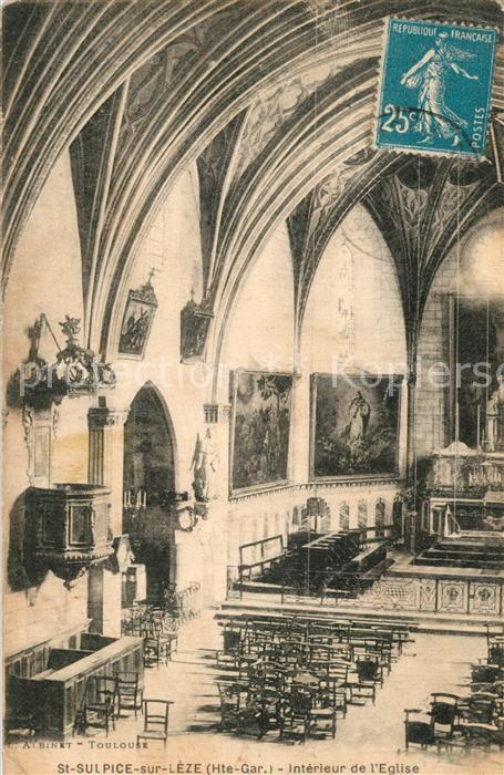 Saint-Sulpice-sur-Leze Intérieur de l'Eglise