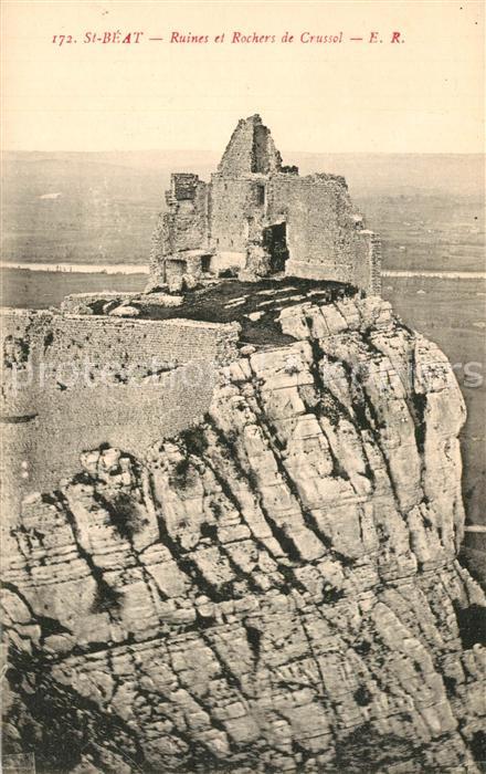 Saint-Beat Ruines et Rochers de Crussol