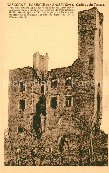 Valence-sur-Baise Ruines du Chateau du Tauzia